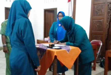 Serah Terima Ketua Tim Penggerak PKK Desa Ringinharjo